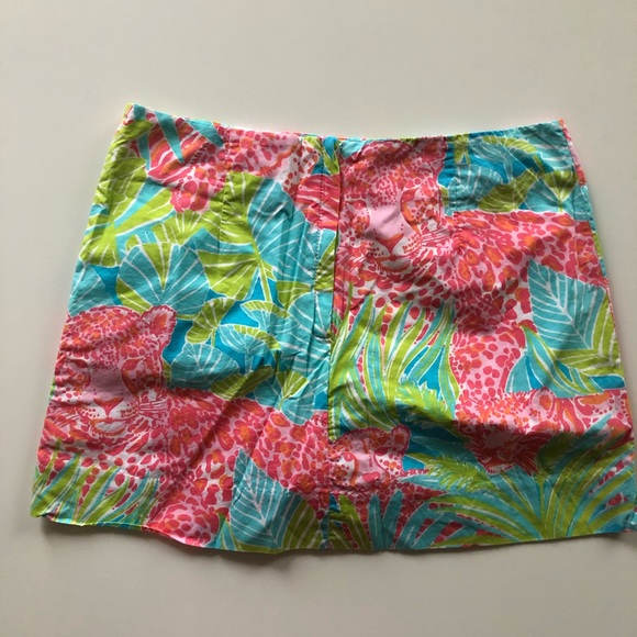 Lily Pulitzer Multicolor Cheetah Print Mini Skirt - Picture 3 of 5